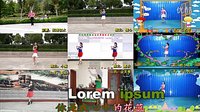 金芙蓉与23人舞友合屏《姑娘美》惠汝老师编