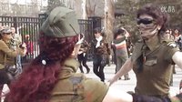 陶然亭水兵舞张老师展示新舞步