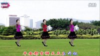宇美广场舞 花球舞《神州舞起来》背面演示