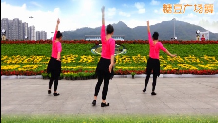 吉美广场舞《我的中国梦》形体拉伸 背面