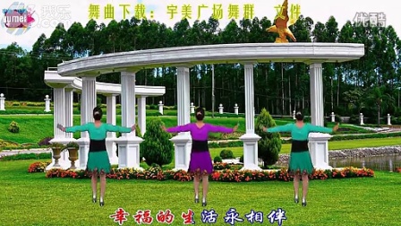 宇美广场舞《新年快乐歌 》背面演示及口令