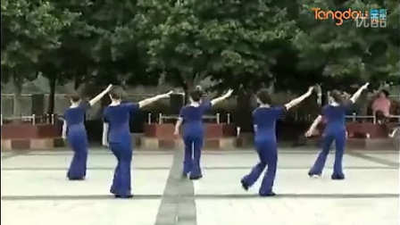 周思萍广场舞《扎嘎啦》背面新版