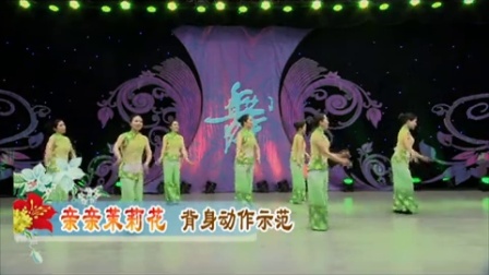 紫蝶踏歌广场舞亲亲茉莉花背面展示1
