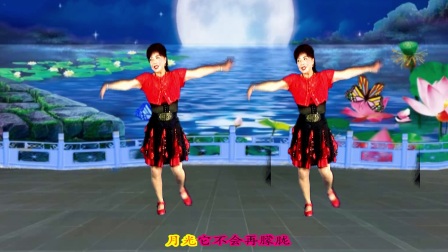 最新吕芳广场舞《今夜雨蒙蒙》正背面及分解