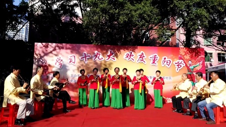 学习十九大 欢度重阳节《东美社区南音表演