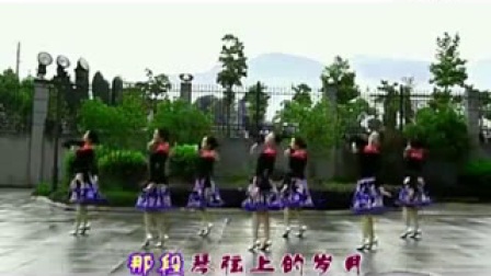 紫蝶广场舞 三步《落花的窗台》高清