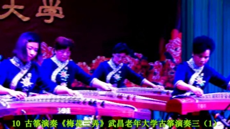 武昌老年大学庆祝19大文艺汇演黄梅戏乐器等