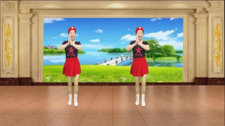 红领巾广场舞教学水兵舞《尘缘梦》正背面演