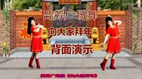 2017最新吕芳广场舞《向大家拜年》正背面加
