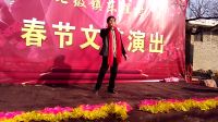 七级镇东程村春节文艺演出王总学唱眉户村官