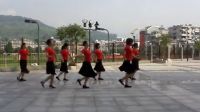 紫蝶踏歌广场舞《家乡美》表演1