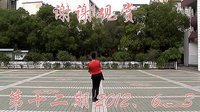 高安子君广场舞《油菜花儿开》背面慢动作和