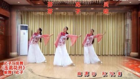 応子广场舞《玉茗花开》含背面动作分解教学