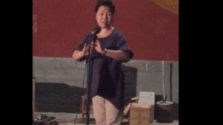 大姐唱蒲剧《三对面》 堂鼓儿不住的响连天
