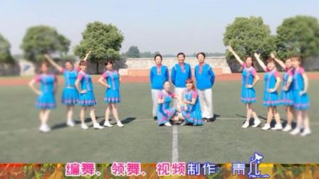 青儿广场舞《你若不离》含背面动作分解教学