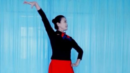 杨艺立华广场舞《谁不说俺家乡好》正背表演与动作分解 个人版下载