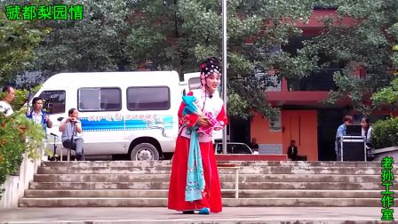 张秀花  戏剧进校园活动  菜园乡中  演唱眉户《表花》选段