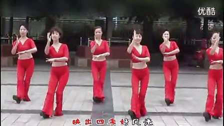 广场舞《红月亮》全套分解动作正反面 周思