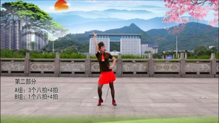 腊月广场舞 水兵舞《情歌赛过春江水》正 背