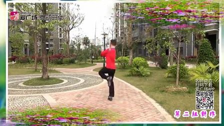 廖弟广场舞《我爱格桑花》附教学