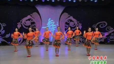 春英广场舞《今夜舞起来》正面表演