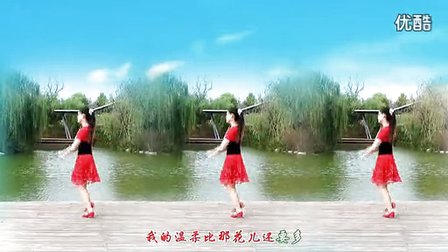 金灿灿广场舞《花开的时候你就来看我》高清