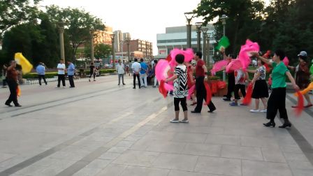汉沽河西公园欢乐的大秧歌一