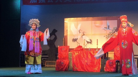 郭家庄吕剧团演出的吕剧《哑女告状》第五场