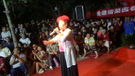禹州市梨园春黄毛曲剧演唱团团长张瑞红演唱