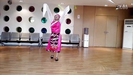 舞灵美娜子广场舞《天籁之爱》正面 背面演
