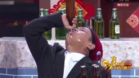这小品宋小宝可真是豁出去了 喝不少啤酒