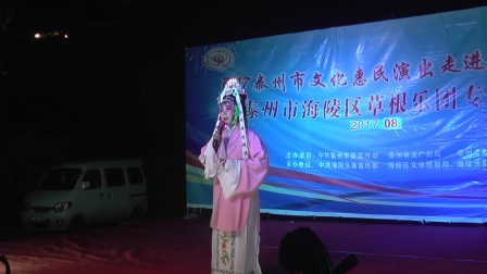 梅兰艺术队沈志英为姜埝花彭社区观众加演淮