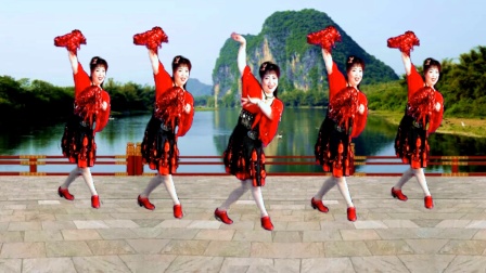 最新吕芳广场舞《我是天上的仙》正背面及分