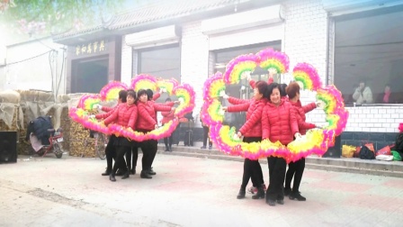 简单变队形扇子舞《花蝴蝶》任丘西黄垒广场