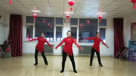 梅花泪盘锦市广场舞协会生态园色彩舞队