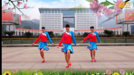 吉美广场舞《桃花运》背面教学