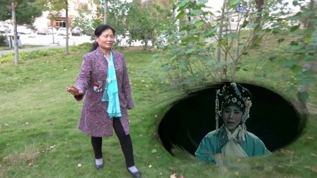 荆州花鼓戏《站花墙》选段爹爹认衫许婚姻