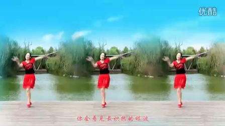 金灿灿广场舞《花开的时候你就来看我》高清