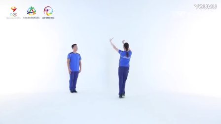 广场舞《天蓝蓝》教学版高清