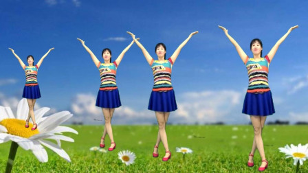 阿采广场舞《一路花开》全国排舞中心推广曲