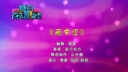 糖豆广场舞课堂《雨中泪》优美形体健身舞