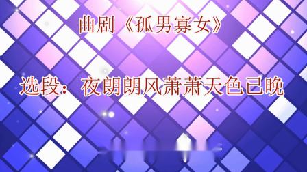 曲剧《孤男寡女》选段 夜朗朗风萧萧天色已