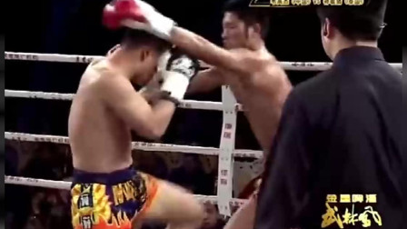 武林风 中国韦高杰VS泰国神敏猜 吊打对手 