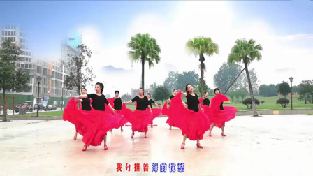 云裳广场舞《我和我的祖国》2019流行红歌形
