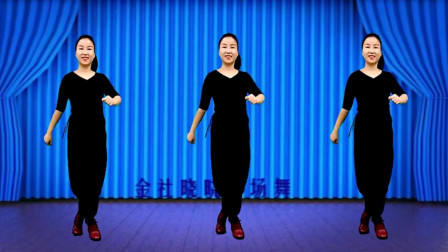 金社晓晓广场舞《都说二爷美》16步教学