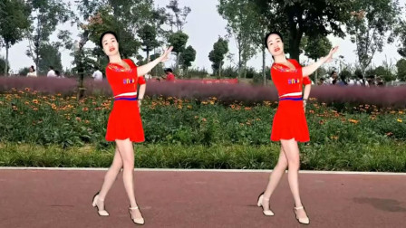 驿城区微笑广场舞《暖暖的爱》现代舞风格听