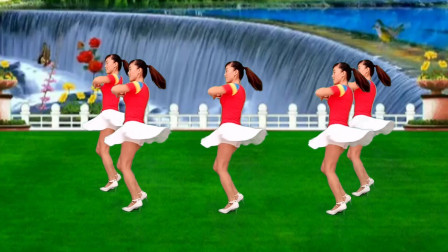 DJ动感广场舞《花桥流水》教学视频简单好学
