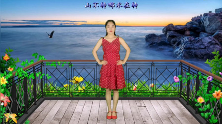 经典老歌16步广场舞《山不转水转》教学视频