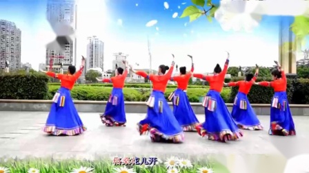 吉美广场舞《吉祥欢歌》正背面演示与动作分