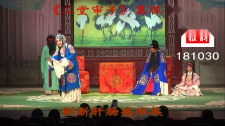 楚剧《二堂审子》葛琛 迓腔  慢板